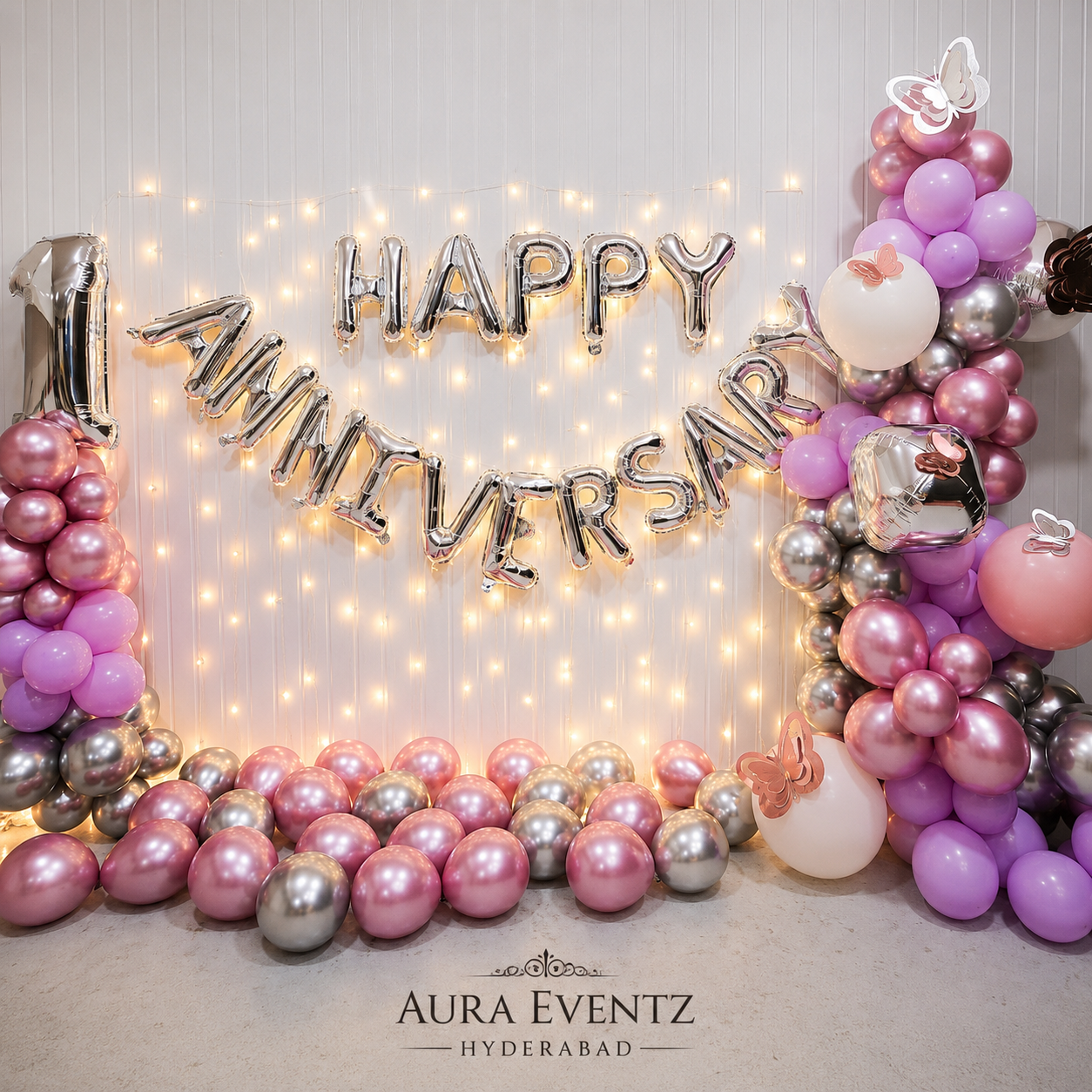 Lavender Luxe Anniversary Decor