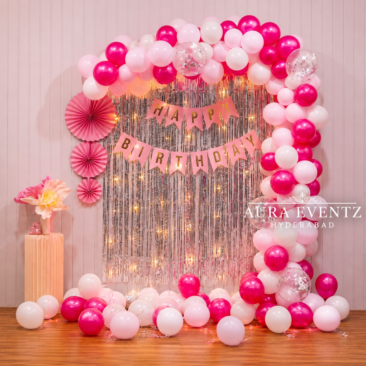 Pink Glam Birthday Bliss Decor
