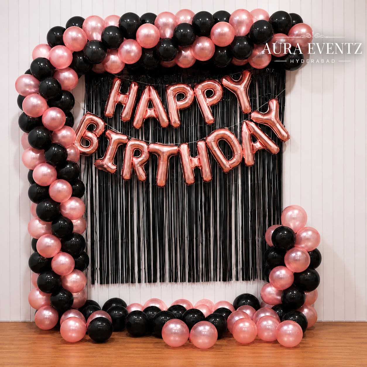 Rose Noir Birthday Decor